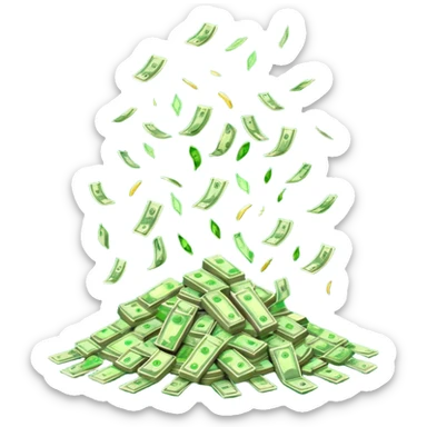 money rain sticker