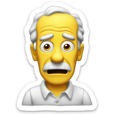 simpsons old man yells at wifi sticker