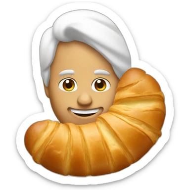Homme croissant sticker