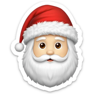 Santa hat emoji sticker