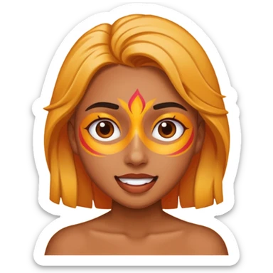 The Passionate Creator as a vibrant character sticker