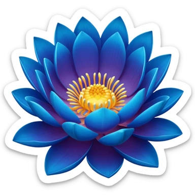 Blue lotus  sticker