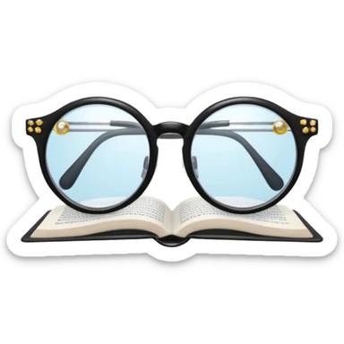 unas gafas lectura sticker