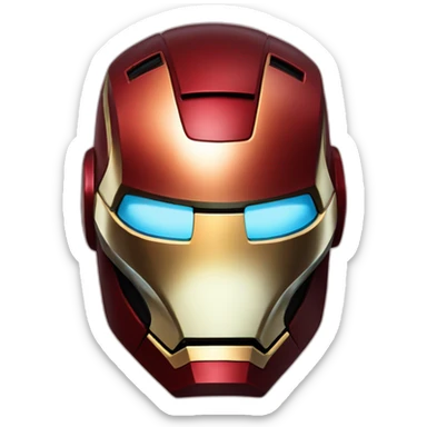 Ironman's helmet sticker