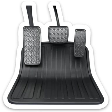 Car accelerator pedal sticker