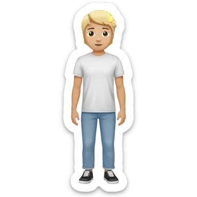 hombre cuerpo casi completo rubio sticker