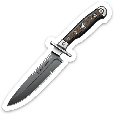Call of duty knife with words that say Last Livin sticker