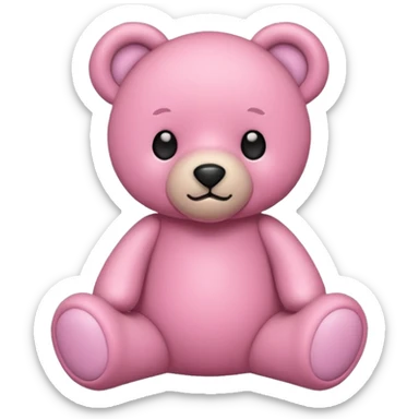 Teddy bear pink  sticker