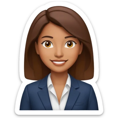 Lashista morena empresaria  sticker