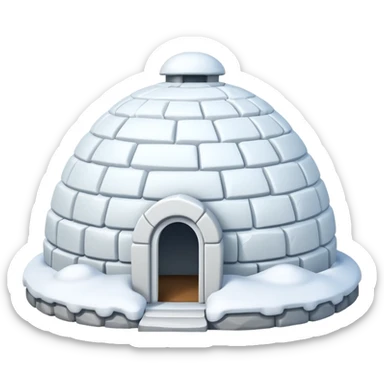 Igloo emoji sticker