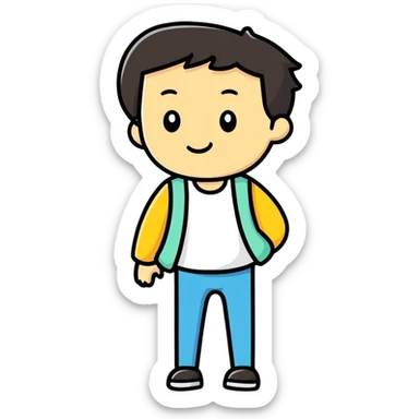 My friend alex sticker