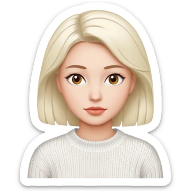 İt should give clean girl vibe sticker