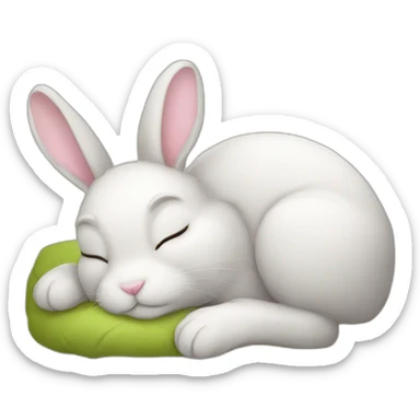 Bunny sleep sticker
