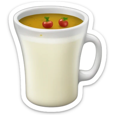 ranch dressing in a cup of wine sticker