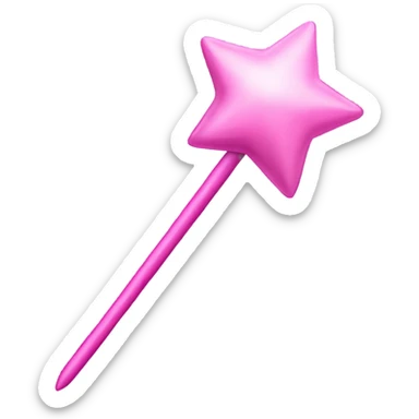 Glindas pink wand sticker