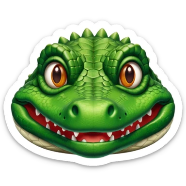 Blind crocodile sticker