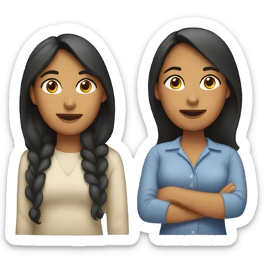 two hispanic moms sticker