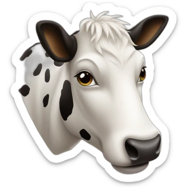 Vache sur une autre vache sticker