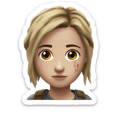 Ellie the last of us sticker