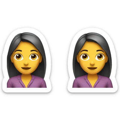 Girl with a car  sticker