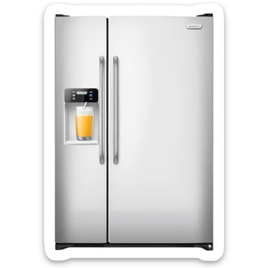 White Fridge sticker