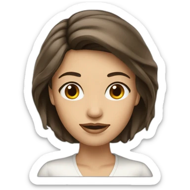 femme brune habit de luxe sticker