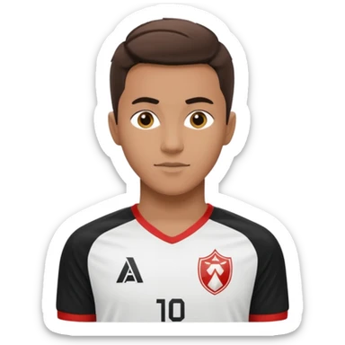 Quiero verme con camiseta del Atlas sticker