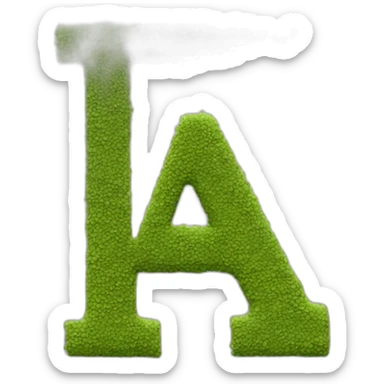 letter "a" and exclamation mark sticker