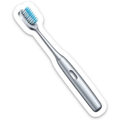 Toothbrush where the bristles are replaced with a metal needle.Toothbrush where the bristles are replaced with a metal needle. sticker