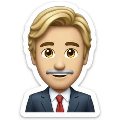 emoji de el candidato a presidente argentino milei sticker