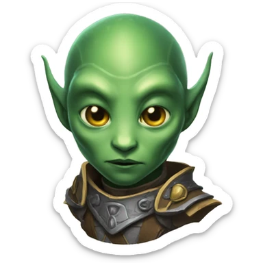 dungeons and dragons alien sticker