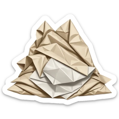 Papel arrugado  sticker