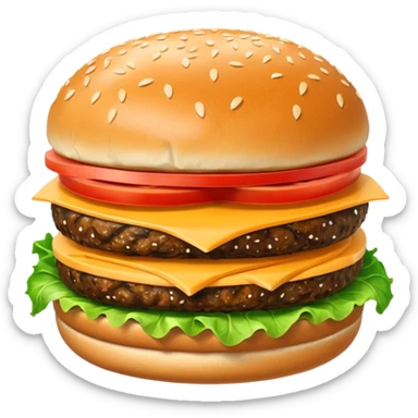 Kapibara burger sticker