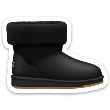 Black ugg sticker