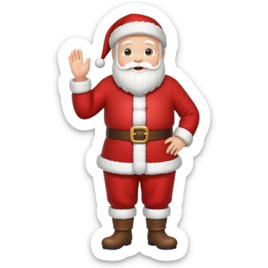 full body of santa claus sticker