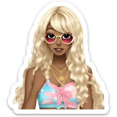 gyaru summer sticker