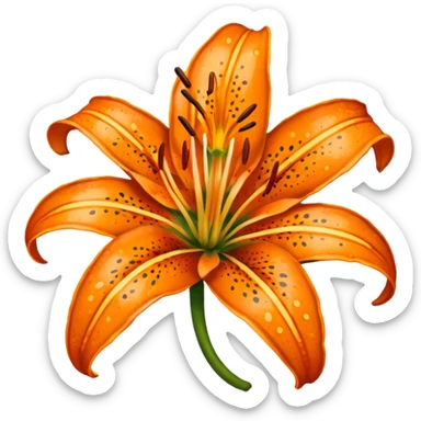 Tiger lily  sticker