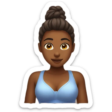 girl in sauna sticker