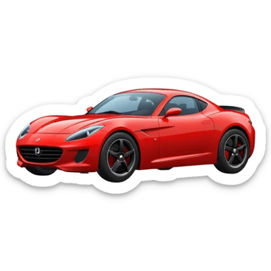red sports car sticker