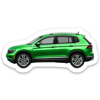 Tiguan volkswagen green sticker