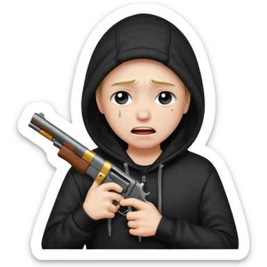 Ked af det emoji hvor den skyder sig selv  sticker