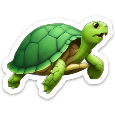 Tortue sur un moustique sticker