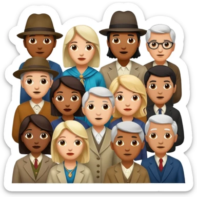 political dissidents, intellectuals, and bohemian folks. sticker