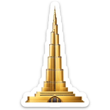 Burj khalifa emoji like sticker
