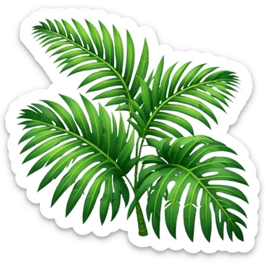 Palm leafs sticker