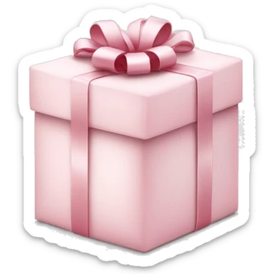 Light pink Christmas gifts under a white Christmas tree  sticker