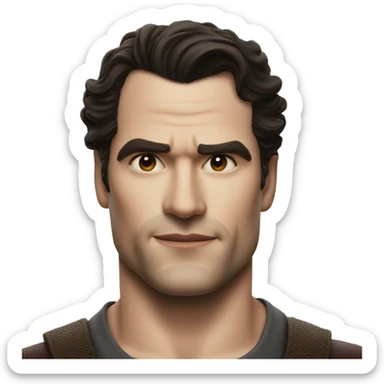 Henry cavil biting lip sticker