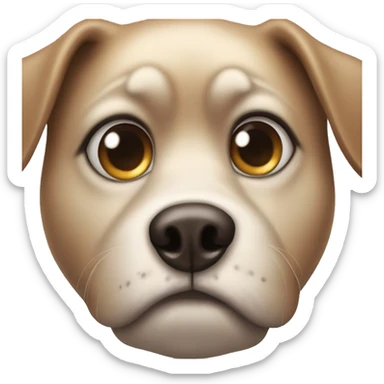 Big eyed dog sticker