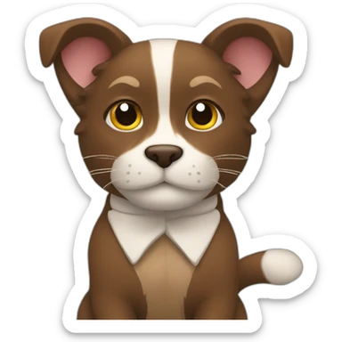 Long brown haired tied in a tail double thumbs up sticker