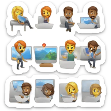 startup pitch deck slides sticker